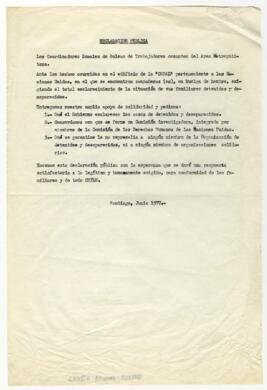 Declaración Pública