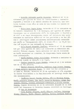 Memorándum acerca de las violaciones a los derechos humanos en Chile en diferentes campos de acción hasta el último año (17)