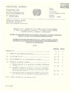 Estudio de las consecuencias de la ayuda y asistencia económica extranjera sobre el respeto de los derechos humanos en Chile (1)