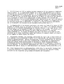 Estudio de los informes de violaciones de los derechos humanos en Chile, con particular referencia a la tortura y otros tratos o castigos crueles, inhumanos o degradantes (resolución 8 (XXVII) de la Subcomisión de Prevención de Discriminaciones y Protecci