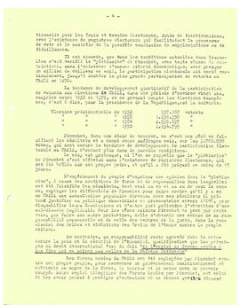 Plebiscite de Pinochet. Une farce et une nouvelle violation des droits de l'homme et des conventions internationals. (4)