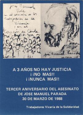 A 3 años no hay justicia