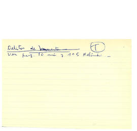 Notas manuscritos de listados de responsables de violaciones o, los derechos humanos de acuerdo a la calificación delictual. (32)