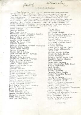 “A list of some dead”