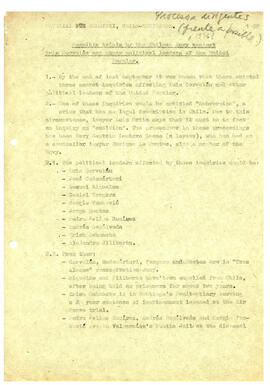 Possible trials by the Chilean Navy against Luis Corvalán and other political leaders of the Unidad Popular (1)