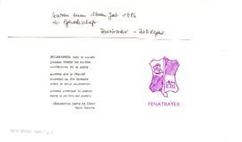 FENATRATEX saluda en el año que se inicia a todos los trabajadores del textil y vestuario y al pueblo en general