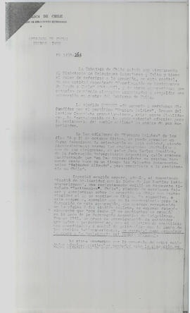 [Nº 1435-263 La embajada de Chile saluda muy atentamente al Ministerio de Relaciones Exteriores...] (1)