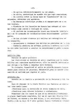 Estudio de los informes de violaciones de derechos humanos en Chile, con particular referencia a la tortura y otros tratos o castigos crueles, inhumanos o degradantes (19)