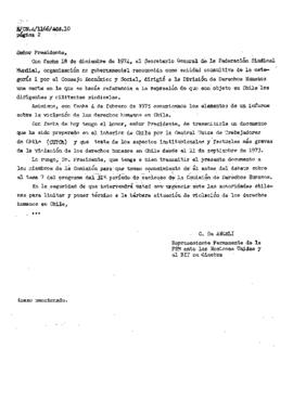 Estudio de los informes de violaciones de derechos humanos en Chile, con particular referencia a la tortura y otros tratos o castigos crueles, inhumanos o degradantes (2)