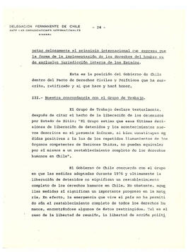 Estudio de los informes de violaciones de derechos humanos en chile, con particular referencia a la tortura y otros tratos o castigos crueles, inhumanos o degradantes. Nota de la Secretaría (26)