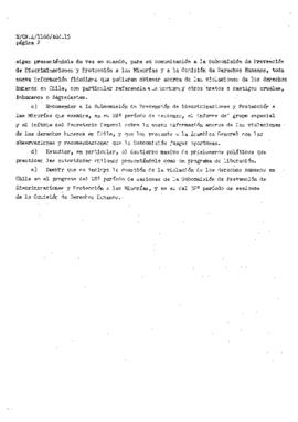 Estudio de los informes de violaciones de derechos humanos en Chile, con particular referencia a la tortura y otros tratos o castigos crueles, inhumanos o degradantes (3)