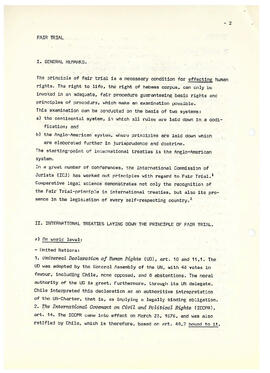 The protection of human rights and the impact of emergency situations un international law: the chilean case (4)