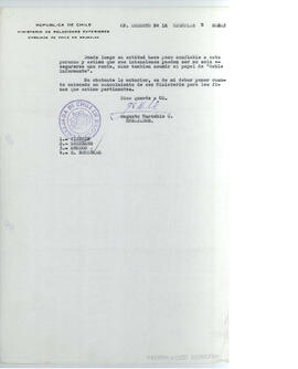 E. Bruselas Of. Secreto N° 577/16 - Ministerio de Relaciones Exteriores - Embajada de Chile en Bruselas (2)