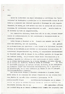 La intervención imperialista en El Salvador y el contubernio Reagan-Pinochet (2)