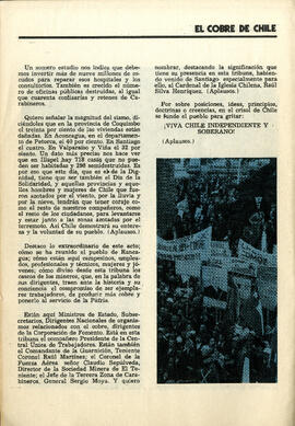 El cobre de Chile es ahora chileno: discurso del presidente Allende en el día de la dignidad nacional (8)