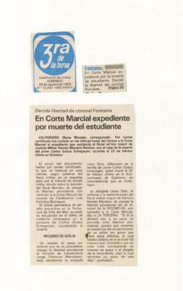En Corte Marcial expediente por muerte de estudiante