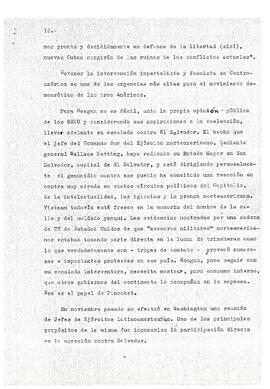 La intervención imperialista en El Salvador y el contubernio Reagan-Pinochet (12)