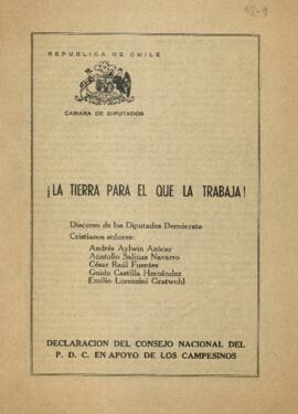 ¡La tierra para el que la trabaja!