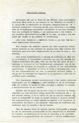 Declaración pública