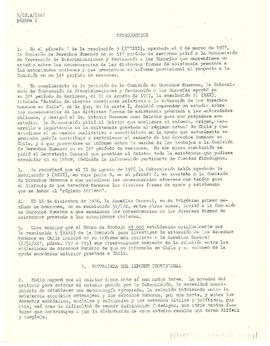 Estudio de las consecuencias de la ayuda y asistencia económica extranjera sobre el respeto de los derechos humanos en Chile (2)