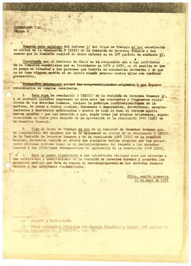 Resolución aprobada por el consejo económico y social sobre el informe del comité de asuntos sociales (E/5821) (2)