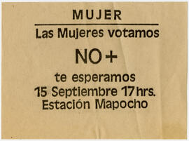Las muejeres votamos NO +