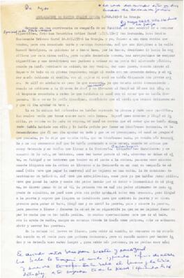Declaración de Gastón Chacón Rivera.