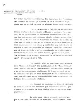 Estudio de los informes de violaciones de derechos humanos en Chile, con particular referencia a la tortura y otros tratos o castigos crueles, inhumanos o degradantes (18)