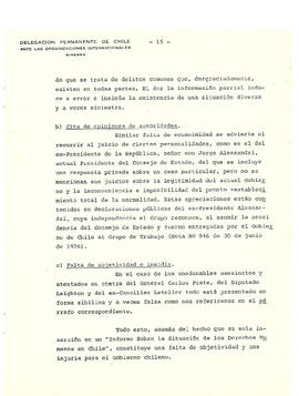 Estudio de los informes de violaciones de derechos humanos en chile, con particular referencia a la tortura y otros tratos o castigos crueles, inhumanos o degradantes. Nota de la Secretaría (17)