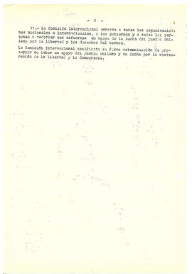 Documento final de la V sesión de la Comisión Internacional Investigadora de los Crímenes de la Junta Militar en Chile. (8)