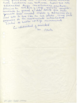 [Querida amiga María Estela...] (2)