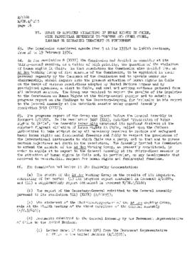 Study of reported violations of human rights in Chile, with particular reference to torture and other cruel, inhuman or degrading treatment or punishment (1)