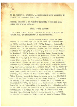 Copia fiel de la denuncia presentada por los familiares de detenidos desaparecidos a la Corte Suprema de Chile en enero (2)