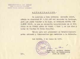 Autorización. Se autoriza...