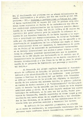 Desaparecimiento de presos políticos en Chile, descubrimiento de cadáveres en Lonquén y otros lugares. (2)