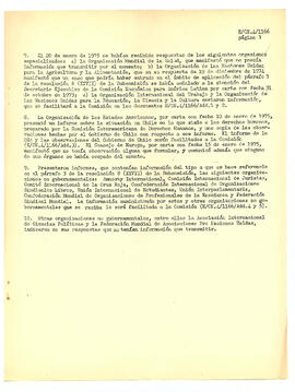 Estudio de los informes de violaciones de derechos humanos en Chile, con particular referencia a la tortura y otros tratos o castigos crueles, inhumanos o degradantes (resolución 8 (XXVII) de la subcomisión de prevención de discriminaciones y protección..