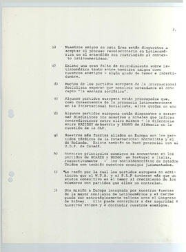 Informe sobre una reunión secreta dela Sección regional de la Internacional Socialista, efectuado en managua del 6 al 7 de enero de 1983 (3)