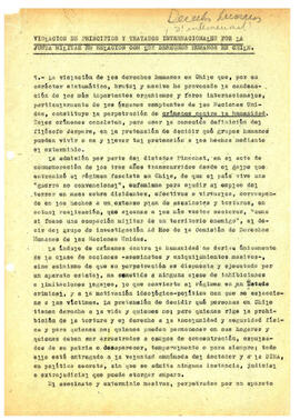 Violación de principios y tratados internaciones por la junta militar en relación con los derechos humanos en chile (1)