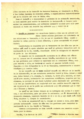 Informe sobre la reunión de la Subcomisión Jurídica de la Comisión Investigadora de los Crímenes de la Junta Militar en Chile. Berlín. (4)