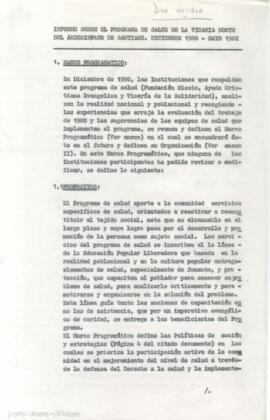[Informe sobre el programa de salud...]