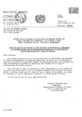 Estudio de los informes de violaciones de derechos humanos en Chile, con particular referencia a la tortura y otros tratos o castigos crueles, inhumanos o degradantes (1)