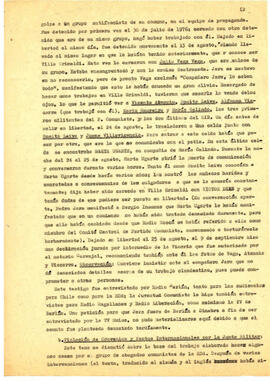 Informe sobre la reunión de la Subcomisión Jurídica de la Comisión Investigadora de los Crímenes de la Junta Militar en Chile. Berlín. (2)