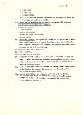Personas y lugares mencionados por el ministro Sergio Insunza en su declaración ante el grupo ad hoc de la comisión de derechos humanos. (3)