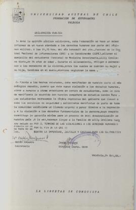 Declaración Pública