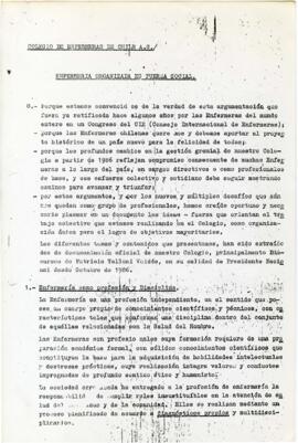 Enfermería organizada es fuerza social...