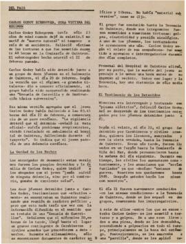 Carlos Godoy Echegoyen, otra víctima del Régimen