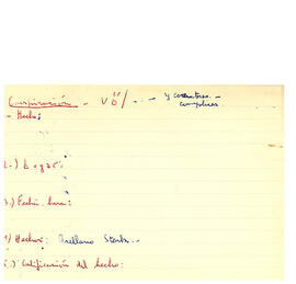 Notas manuscritos de listados de responsables de violaciones o, los derechos humanos de acuerdo a la calificación delictual. (3)