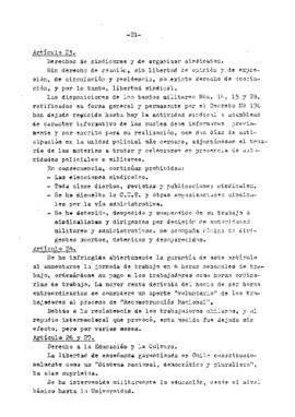 Estudio de los informes de violaciones de derechos humanos en Chile, con particular referencia a la tortura y otros tratos o castigos crueles, inhumanos o degradantes (23)