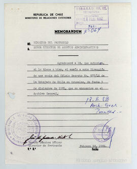 E. Bruselas Of. Secreto N° 577/16 - Ministerio de Relaciones Exteriores - Embajada de Chile en Bruselas (5)