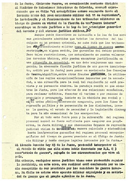 El carácter antijurídico de los procesos contra partidarios y simpatizantes del gobierno de la Unidad Popular (4)